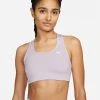 Nike Women's DRI-FIT Swoosh Sports Bra (530 - Doll/White)