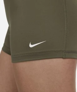 Nike Women's Pro 3" Shorts (223 - Medium Olive/Black/White) -New balance-shop pro womens 3 shorts 4HBtrm