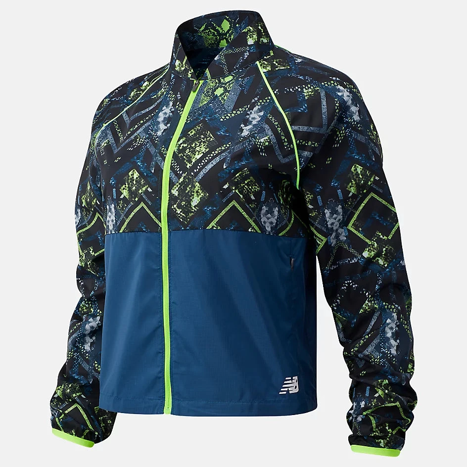 New Balance Women's Printed Fast Flight Jacket (RGV - Rogue Wave) 3 New Balance Women's Printed Fast Flight Jacket (RGV - Rogue Wave) - Image 3