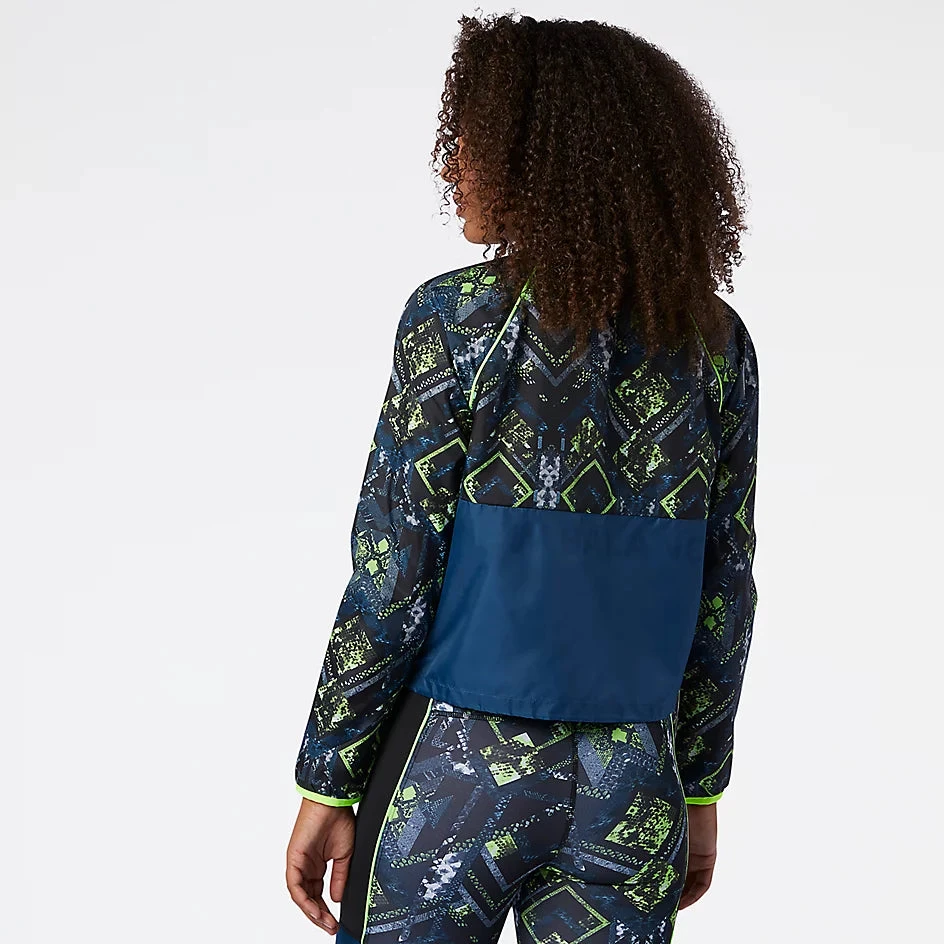 New Balance Women's Printed Fast Flight Jacket (RGV - Rogue Wave) 5 New Balance Women's Printed Fast Flight Jacket (RGV - Rogue Wave) - Image 5